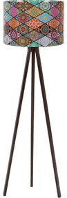 Stojacia lampa Mandala 133, hnedá