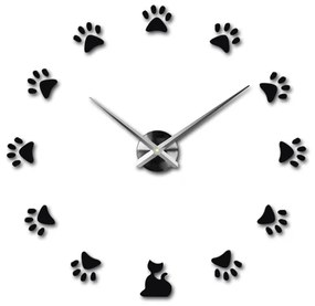Moderné nalepovacie nástenné hodiny SS | 3D hodiny 12S017 Wanduhr
