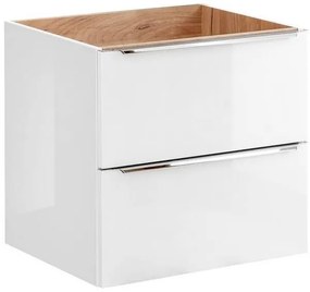 Kúpeľňová skrinka CMD CAPRI WHITE 820 dub craft/biela/biely lesk