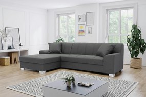 XXXLutz ROZKLADACIA ROHOVÁ SEDAČKA, textil, sivá MID.YOU - Online Only obývacie izby - 001776008316