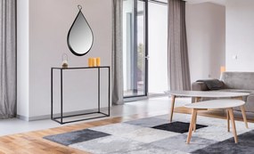 Tutumi, stolná konzola 90x30x72 cm KW-PH19087, čierna - buk, KRZ-03604