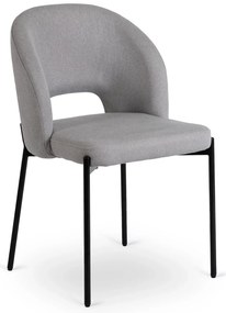 PROXIMA.store - Čalúnená glamour stolička BROS FARBA: čierna