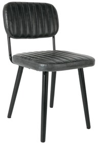 Čierna jedálenská stolička Jake Worn – White Label