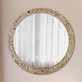 Okrúhle ozdobné zrkadlo Lastrický vzor fi 90 cm
