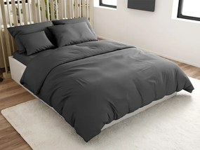Bavlnené obliečky LUX tmavo sivé hotelové vrecko Rozmer obliečky: 70 x 90 cm | 140 x 220 cm