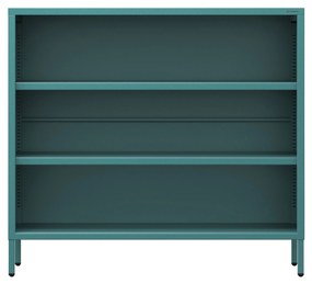 Nízky policový regál LUCA, 1000 x 900 x 350 mm, Modern: morská farba