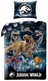 Halantex DETSKÉ OBLIEČKY Z MIKROVLÁKNA JURASSIC WORLD 140X200 CM, 1 KS 70X90 CM VZOROVANÉ
