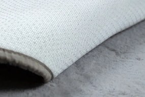Protišmykový koberec POSH kruh Shaggy sivý, plyš