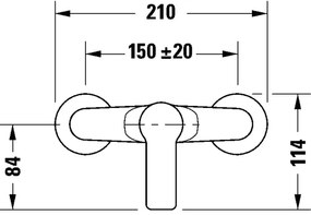 Duravit DC4230001046 - Sprchová batéria D-CODE matná čierna