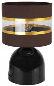 Stolová lampa ELEGANCE, 1x textilné tienidlo (výber zo 6 farieb), (výber z 2 farieb konštrukcie), G