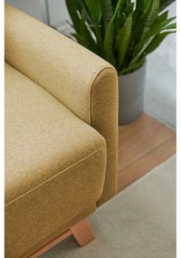 Žltá variabilná rozkladacia rohová pohovka Bonami Selection Pop