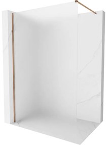Mexen, Mexen Kioto-X sprchová stena 70 x 200 cm, matná 10 mm, ružové zlato - 800-070-101-60-30-X