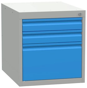 Závesný dielenský box na náradie KOVONA, 3 zásuvky, 527 x 480 x 610 mm