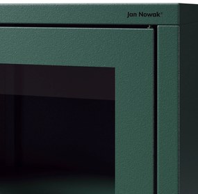 Vitrína LUIGI, 500 x 1800 x 350 mm, Modern: fľaškovo zelená