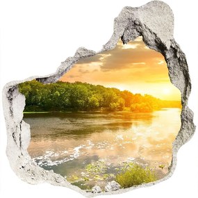 Fototapeta diera na stenu 3D Súmraku na rieke nd-p-54835338