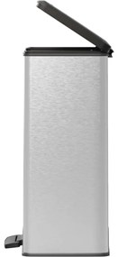 CURVER Deco Bin Odpadkový Kôš na triedený odpad Strieborná/čierna 26l 26l, 26 + 26 l