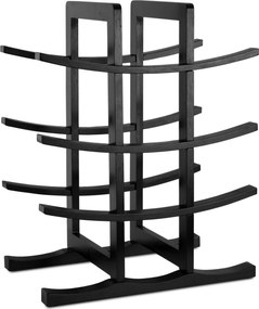 Bambusový stojan na víno v čiernom prevedení TODGAR