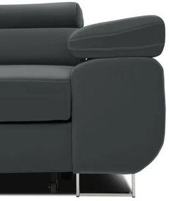 Trojmiestna rozkladacia sedačka RIGATTO tmavosivá