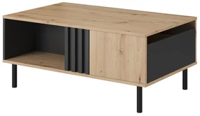 Konferenčný stolík Madeira F (dub artisan + čierny antracit). Vlastná spoľahlivá doprava až k Vám domov. 1071366