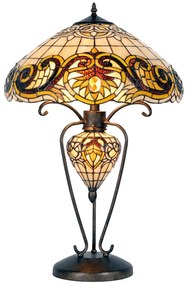 vitrážová tiffany lampa stolová Ø 46*76 cm