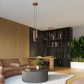 Brilagi - LED luster na lanku CRESTO 1xGU10/10W/230V hnedý
