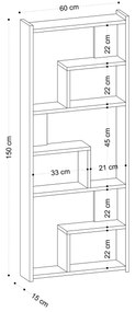 Regál Meggie (Dub). Vlastná spoľahlivá doprava až k Vám domov. 1073384