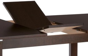 Autronic -  Jedálenský stôl BT-6777 WAL rozkladací, 120+30x80x74 cm, orech