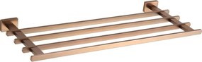 Mexen Arno, 4-ramenná polica na uterák, medená matná, 7020720-65