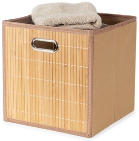 Bambusový úložný box v prírodnej farbe 31x31x31 cm – Compactor
