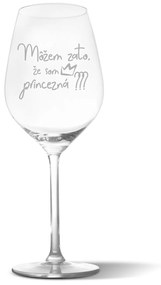 Sablio Pohár na víno Môžem za to, že som princezná: 49 cl