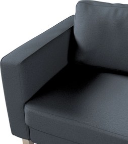 Poťah na sedačku Karlstad (rozkladací, 3-miestny, krátky) farba produktu modrá látka zapletaná