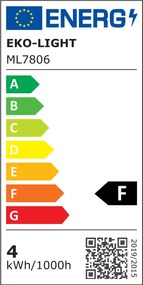 Dekoračná LED žiarovka E27 teplá 2700k 4w 400 lm jantárová
