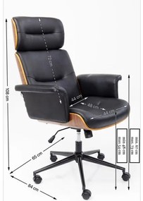 Check Out kancelárska stolička čierna