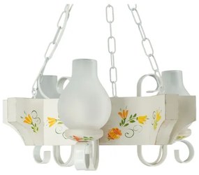 Brilagi - Luster na reťazi QUEEN 3xE14/40W/230V buk/krémová