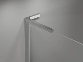 Mexen, Mexen Mist L výklopné sprchové dvere 145 cm, transparentné, chróm - 8A4L-145-001-01-00