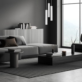 Závesné svietidlo Hudson, 3x biele kovové tienidlo, w, o