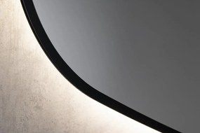 Sapho Sapho, ELENA LED podsvietené zrkadlo 20W, 68x96cm, čierna mat, 30574CI