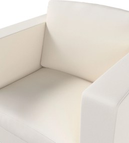 Poťah na kreslo Karlanda, krátky farba produktu béžová látka zapletaná