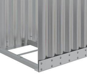 Držiak na polená bledosivý 40x45x100 cm pozinkovaná oceľ