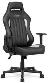 Autronic -  Herné kreslo E-RACER KA-F06 GREY, poťah sivá a čierna ekokoža