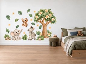 Safari pod kvetoucím stromem arch 100 x 202 cm