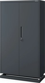 Kovová modulárna multifunkčná skriňa na podstavci antracitová MEGAN 1600 x 900 x 400 mm