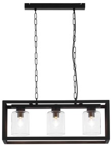 Jupiter 1805 - MC3 - Luster na reťazi MACARI 3xE27/60W/230V čierna