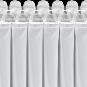 VIANOČNÁ ZÁCLONA NA PÁSKE FLAKE 350X160 CM BIELA