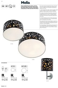 Redo 01-2138 - Stropné svietidlo MELIA 2xE27/42W/230V pr. 30 cm