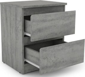 Skrinka /nočný stolík Carlos 402S, šedý beton