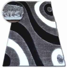 Koberec Shaggy SPACE 3D B314 sivý