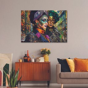Gario Obraz na plátne Karnevalová ženská abstrakcia Rozmery: 60 x 40 cm
