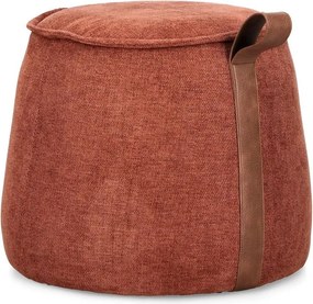 Ženilkový taburet v terakotovej farbe Anila – Bizzotto