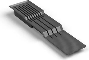 IN-DURO Držiak nožov, 10 priehradiek, plast antracit STRIPES